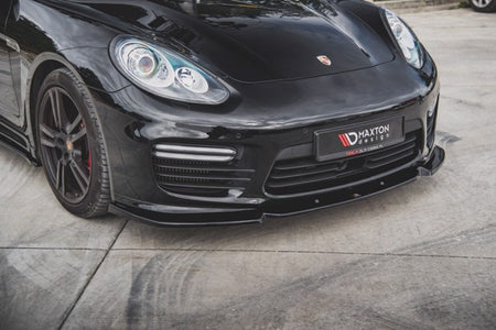 Maxton Front Splitter V.1 Porsche Panamera Turbo 970 Facelift - Gloss Black