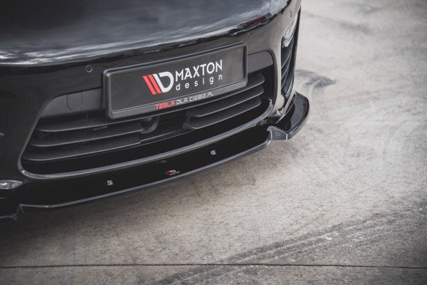 Maxton Front Splitter V.1 Porsche Panamera Turbo 970 Facelift - Gloss Black