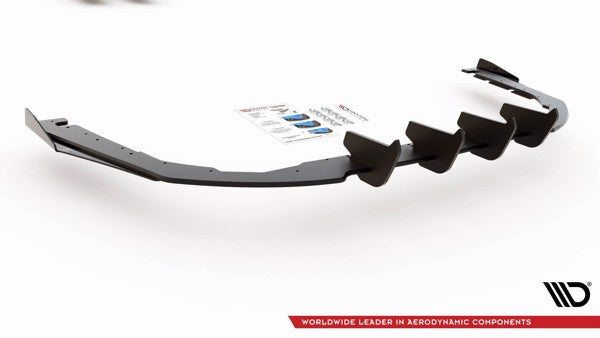 Maxton Racing Durability Rear Valance + Flaps Volkswagen Arteon R-Line - Black + Gloss Flaps    
