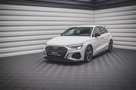 Maxton Front Splitter V.1 Audi S3 / A3 S-Line 8Y - Gloss Black