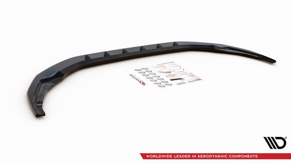 Maxton Front Splitter V.1 Audi S3 / A3 S-Line 8Y - Gloss Black