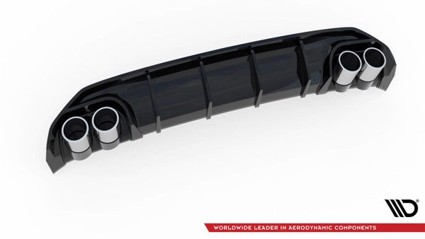 Maxton Rear Valance + Exhaust Ends Imitation Audi A3 S-Line Sportback 8Y