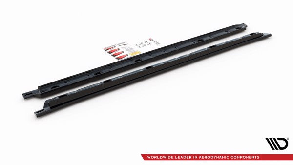 Maxton Side Skirts Diffusers Volkswagen Tiguan Mk2 - Gloss Black