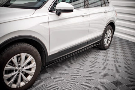 Maxton Side Skirts Diffusers Volkswagen Tiguan Mk2 - Gloss Black