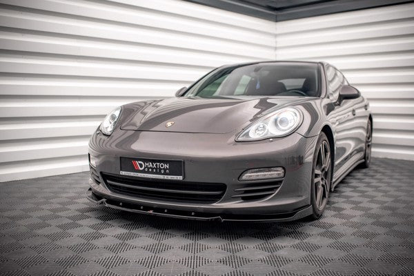 Maxton Front Splitter V.2 Porsche Panamera / Panamera Diesel 970 - Gloss Black