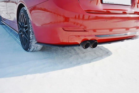 Maxton Rear Side Splitters BMW 3 F30 - Gloss Black