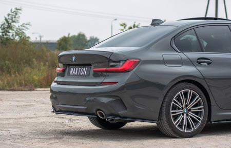Maxton Central Rear Splitter For BMW 3 G20 M-Pack - Gloss Black
