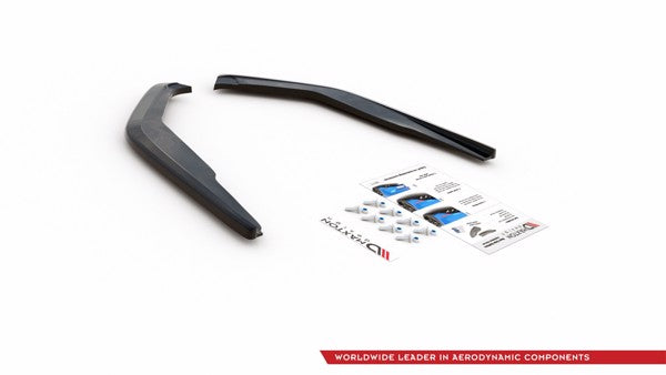 Maxton Rear Side Splitters Toyota Corolla Xii Sedan - Gloss Black