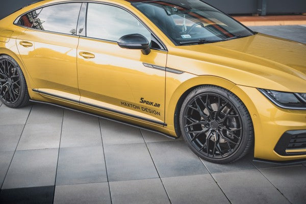 Maxton Racing Durability Side Skirts Diffusers Volkswagen Arteon R-Line - Black