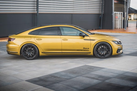 Maxton Racing Durability Side Skirts Diffusers Volkswagen Arteon R-Line - Black