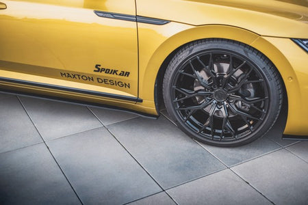 Maxton Racing Durability Side Skirts Diffusers Volkswagen Arteon R-Line - Black