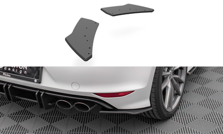 Maxton Street Pro Rear Side Splitters Volkswagen Golf R Mk7 - Black