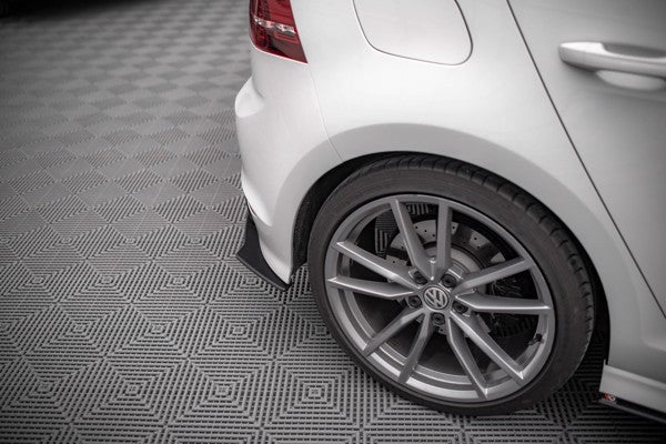 Maxton Street Pro Rear Side Splitters Volkswagen Golf R Mk7 - Black