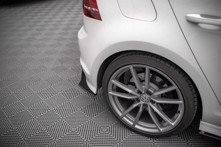 Maxton Street Pro Rear Side Splitters Volkswagen Golf R Mk7 - Black