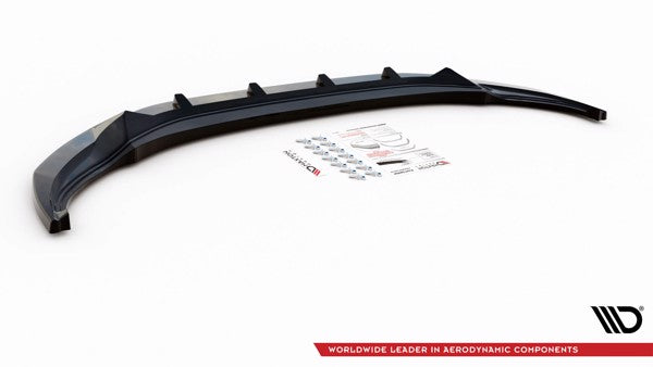 Maxton Front Splitter V.2 Volkswagen Tiguan R Mk2 Facelift - Gloss Black