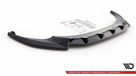 Maxton Front Splitter V.2 Volkswagen Tiguan R Mk2 Facelift - Gloss Black