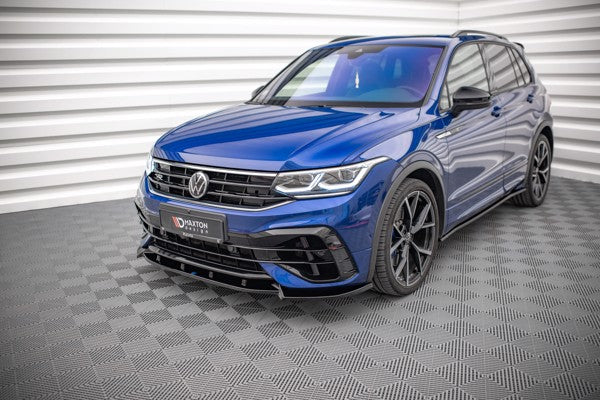 Maxton Front Splitter V.2 Volkswagen Tiguan R Mk2 Facelift - Gloss Black