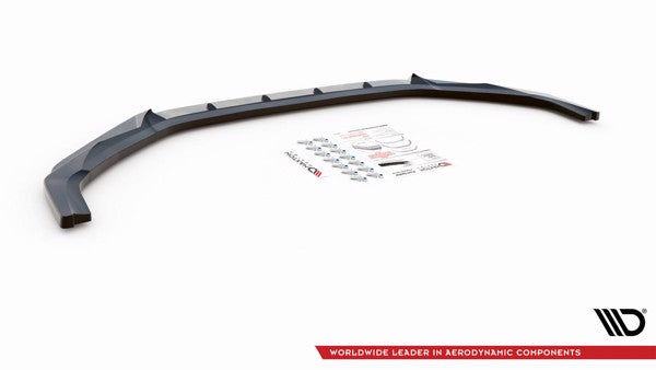 Maxton Front Splitter V.2 Hyundai I20 N Mk3 - Gloss Black