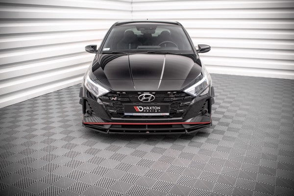 Maxton Front Splitter V.2 Hyundai I20 N Mk3 - Gloss Black