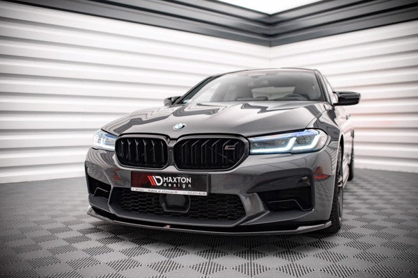 Maxton Front Splitter V.3 BMW M5 F90 Facelift - Gloss Black