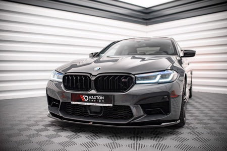 Maxton Front Splitter V.3 BMW M5 F90 Facelift - Gloss Black