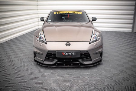 Maxton Street Pro Front Splitter Nissan 370Z Nismo Facelift - Black