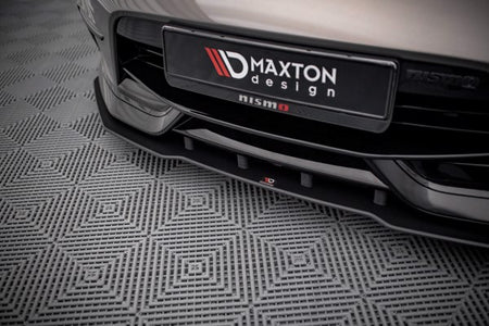 Maxton Street Pro Front Splitter Nissan 370Z Nismo Facelift - Black