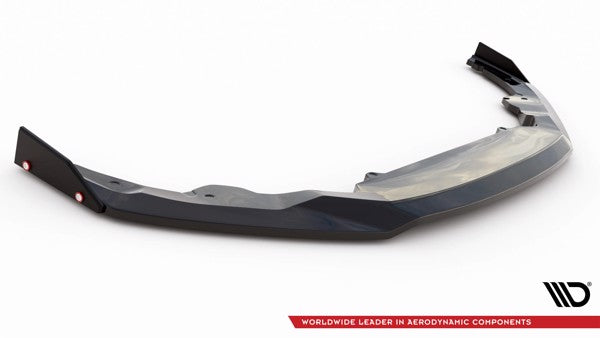 Maxton Front Splitter V.3 + Flaps Audi R8 Mk2 Facelift - Gloss Black