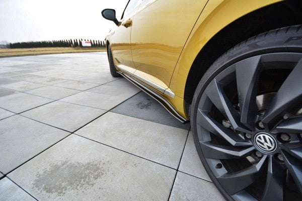 Maxton Side Skirts Diffusers VW Arteon - Gloss Black