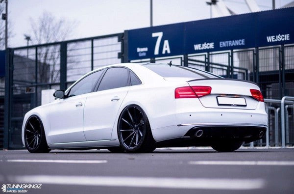 Maxton Side Skirts Diffusers Audi A8 D4 - Gloss Black