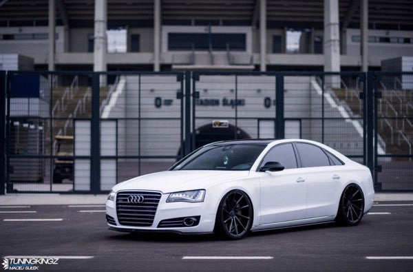 Maxton Side Skirts Diffusers Audi A8 D4 - Gloss Black