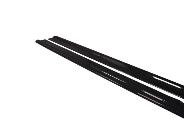 Maxton Side Skirts Diffusers Audi A8 D4 - Gloss Black