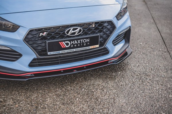 Maxton Front Splitter V.3 Hyundai I30 N Mk3 Hatchback/ Fastback - Gloss Black