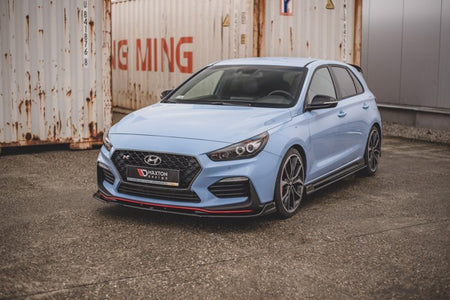 Maxton Front Splitter V.3 Hyundai I30 N Mk3 Hatchback/ Fastback - Gloss Black