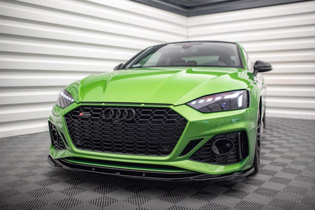 Maxton Front Splitter V.3 Audi RS5 F5 Facelift - Gloss Black