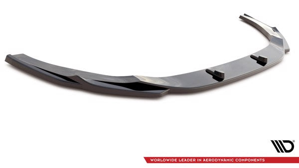 Maxton Front Splitter V.3 Audi RS5 F5 Facelift - Gloss Black