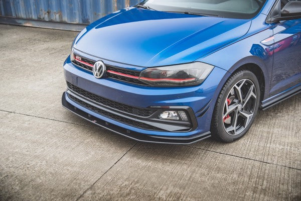Maxton Racing Durability Front Splitter Volkswagen Polo Gti Mk6 - Black