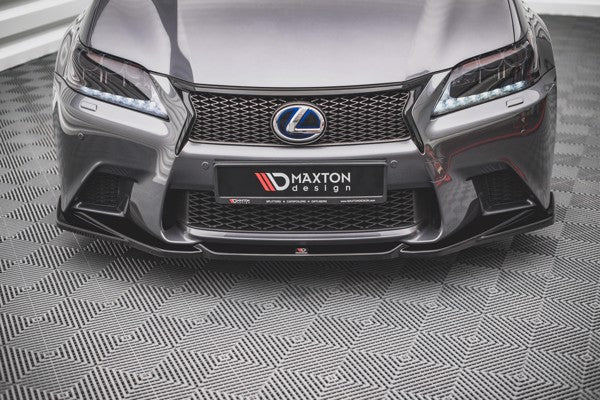 Maxton Front Splitter V.2 Lexus Gs F Sport Mk4 (L10) - Gloss Black