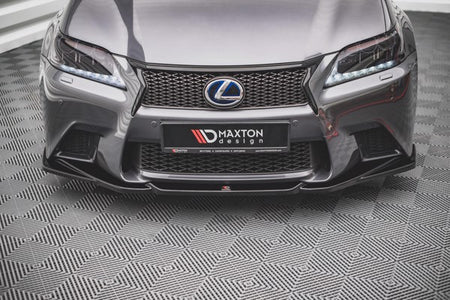 Maxton Front Splitter V.2 Lexus Gs F Sport Mk4 (L10) - Gloss Black