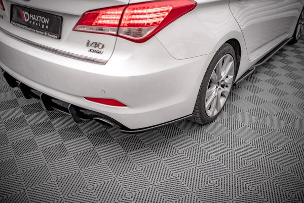 Maxton Rear Side Splitters Hyundai I40 Mk1 - Gloss Black