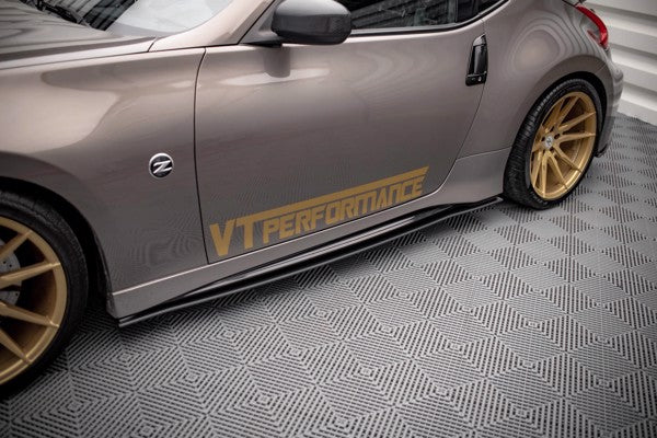 Maxton Street Pro Side Skirts Diffusers Nissan 370Z Nismo Facelift - Black