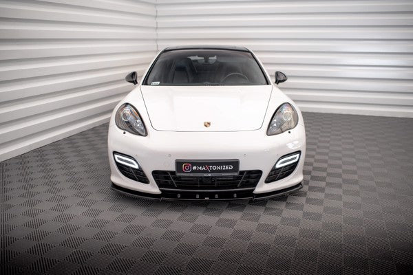 Maxton Front Splitter V.1 Porsche Panamera Turbo Sport Design Package 970 - Gloss Black (OUTLET) 