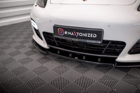 Maxton Front Splitter V.1 Porsche Panamera Turbo Sport Design Package 970 - Gloss Black (OUTLET) 