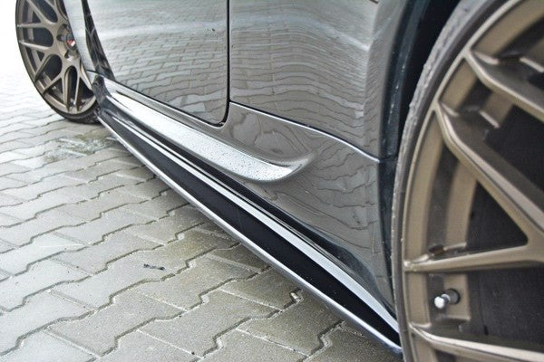 Maxton Side Skirts Diffusers BMW M6 E63 - Gloss Black