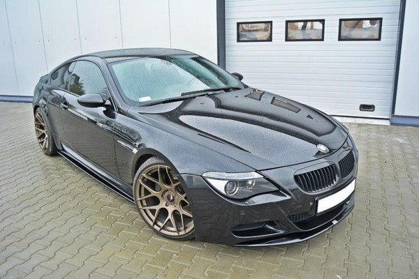 Maxton Side Skirts Diffusers BMW M6 E63 - Gloss Black