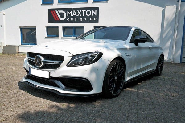 Maxton Front Splitter V.1 Mercedes C-Class C205 63Amg Coupe - Gloss Black