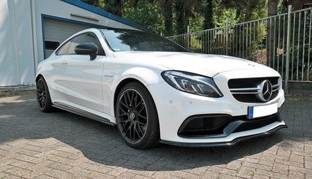 Maxton Front Splitter V.1 Mercedes C-Class C205 63Amg Coupe - Gloss Black