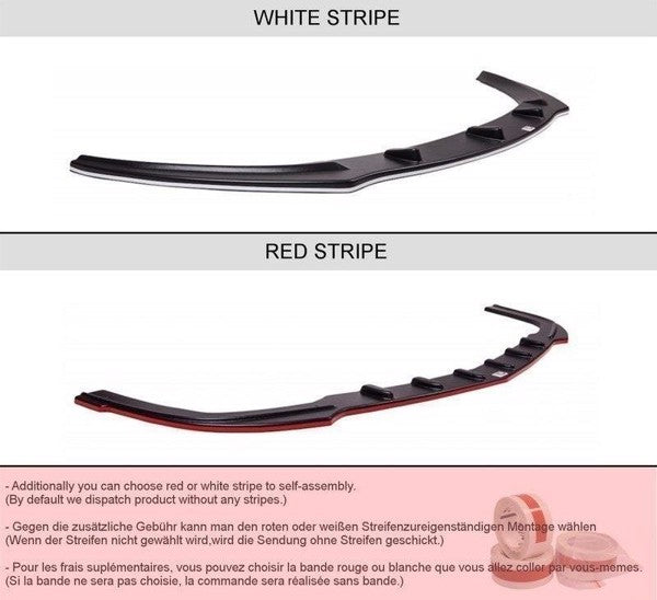 Maxton Front Splitter Audi A5 8T - Gloss Black