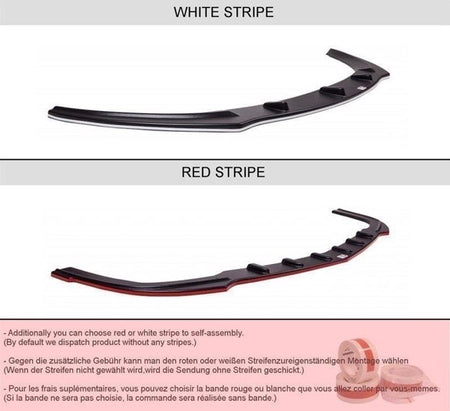 Maxton Front Splitter Audi A5 8T - Gloss Black