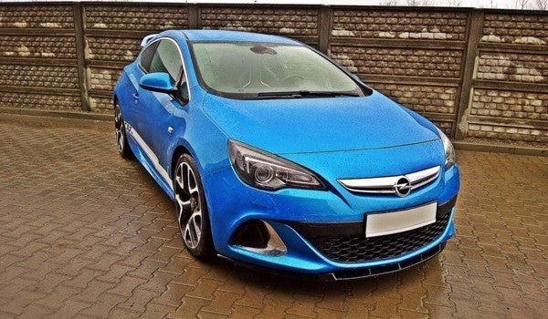 Maxton Front Splitter Opel Astra J Opc / Vxr Nurburg - Gloss Black